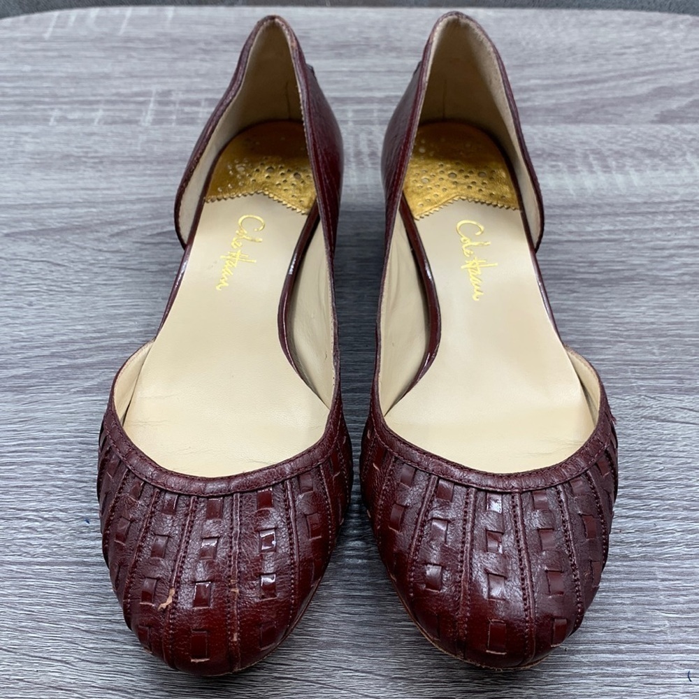 Cole Haan x Nike Air Kitten Heel Woven Leather Slip On Shoes. 8B. - Picture 2 of 10